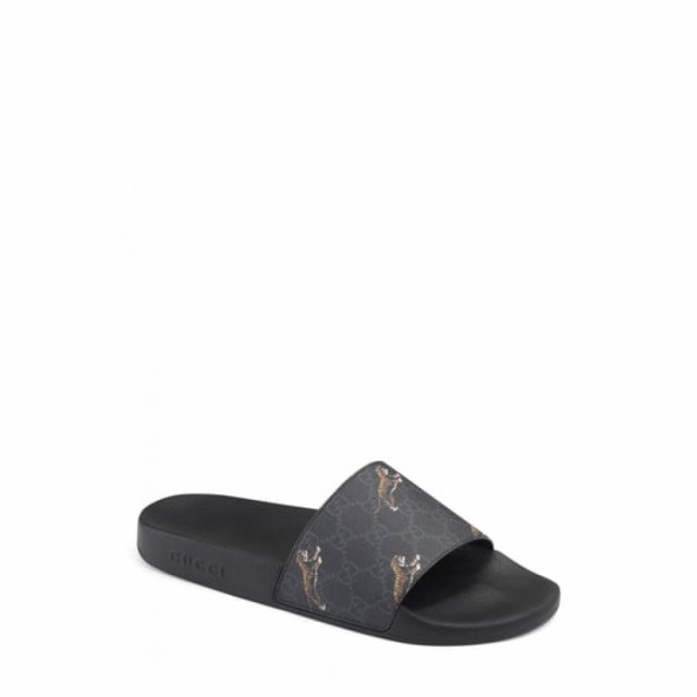 グッチ Gucci メンズ サンダル スライドサンダル シューズ 靴 Tiger Print Slide Sandal Blackの通販はau Pay マーケット フェルマート