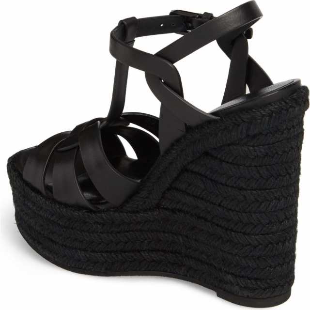 saint laurent tribute espadrille wedge