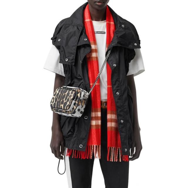 burberry giant icon check cashmere scarf