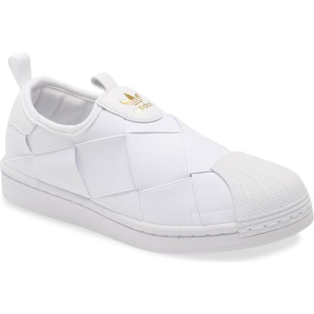 アディダス Adidas レディース スリッポン フラット スニーカー シューズ 靴 Superstar Slip On Sneaker White White Goldの通販はau Pay マーケット フェルマート