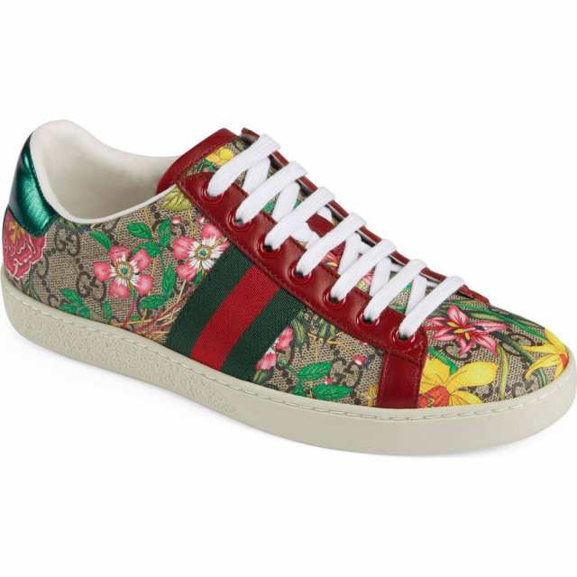 グッチ Gucci レディース スニーカー シューズ 靴 New Ace Gg Supreme Floral Sneaker Beigeの通販はau Pay マーケット フェルマート
