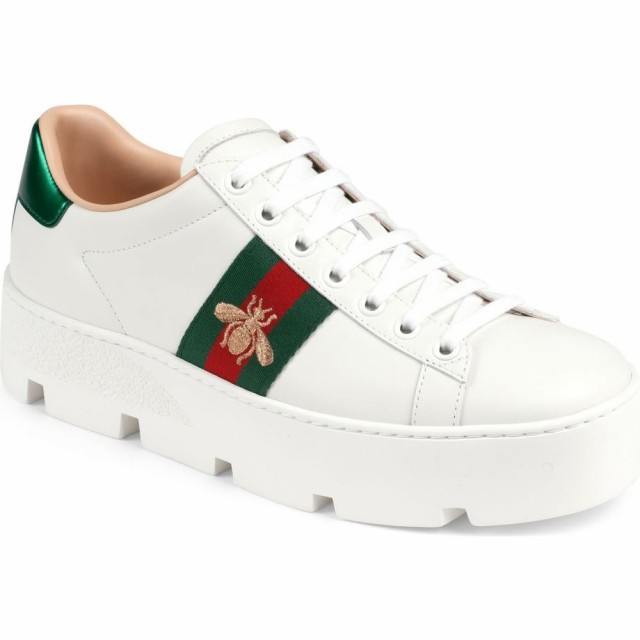 グッチ Gucci レディース スニーカー シューズ 靴 New Ace Platform Sneaker Whiteの通販はau Pay マーケット フェルマート