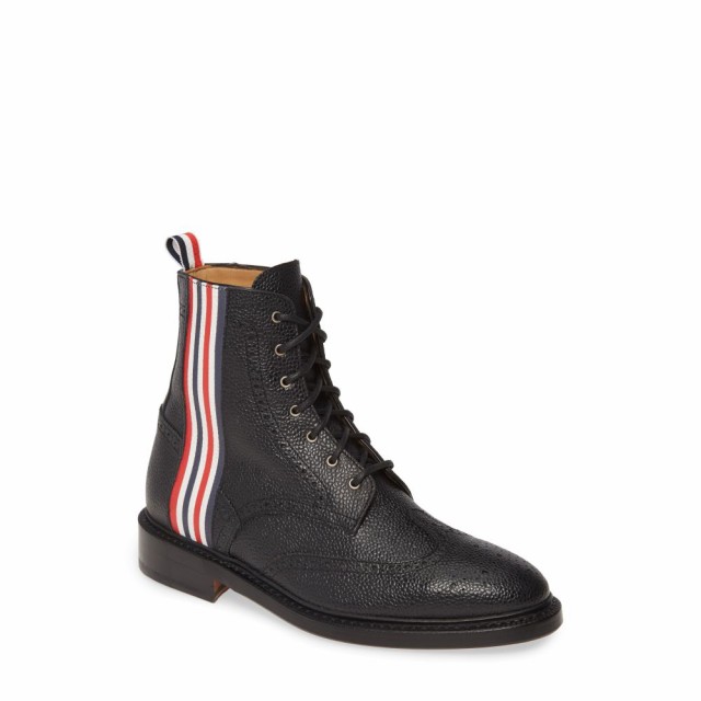 black wingtip boot