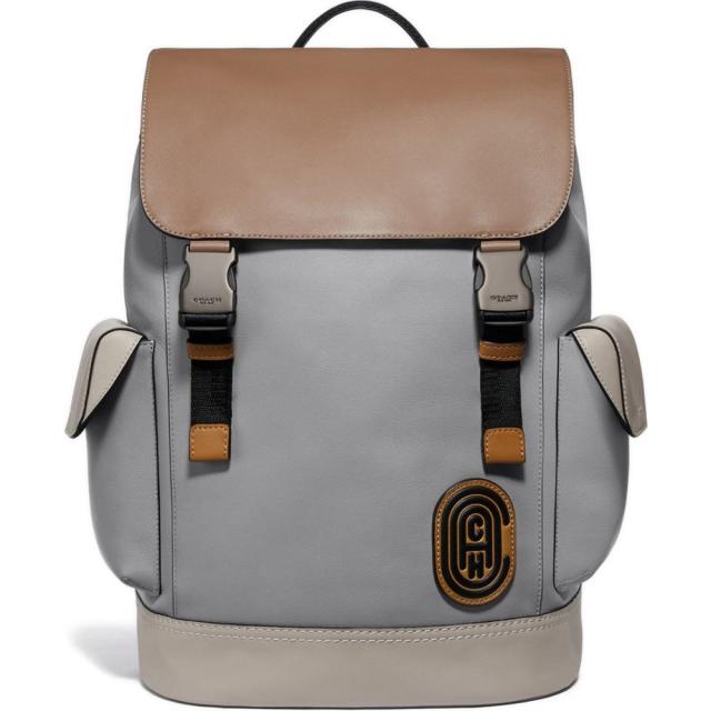 コーチ Coach メンズ バックパック リュック バッグ Rivington Neutral Tone Colorblock Leather Backpack Greyの通販はau Pay マーケット フェルマート