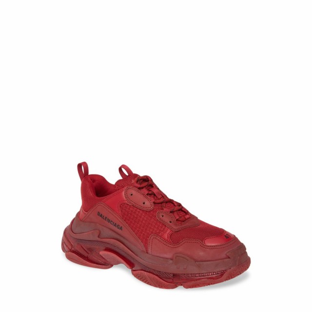 バレンシアガ Balenciaga メンズ スニーカー シューズ 靴 Triple S Clear Sole Trainer Sneaker Burgundyの通販はau Pay マーケット フェルマート