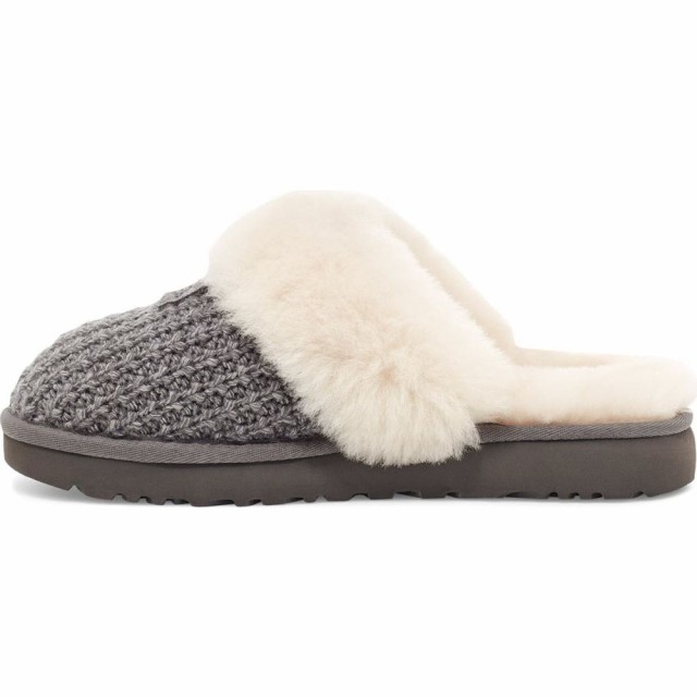 cozy knit genuine shearling slipper