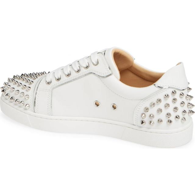 クリスチャン ルブタン Christian Louboutin レディース スニーカー ローカット シューズ 靴 Vieirissima Spike Low Top Sneaker Biancoの通販はau Pay マーケット フェルマート