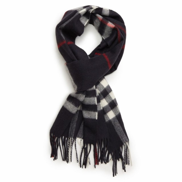 バーバリー Burberry メンズ マフラー スカーフ ストール Giant Check Cashmere Scarf Navyの通販はau Pay マーケット フェルマート