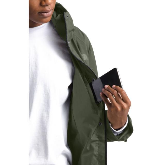the north face city breeze waterproof trench raincoat