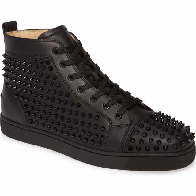 クリスチャン ルブタン Christian Louboutin メンズ スニーカー シューズ 靴 Louis Allover Spikes High Top Sneaker Black Blackの通販はau Pay マーケット フェルマート