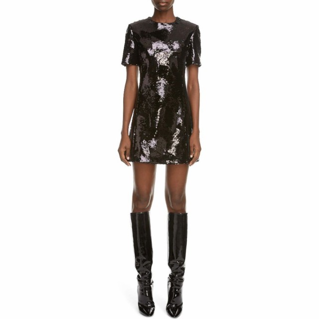 イヴ サンローラン Saint Laurent レディース ワンピース ワンピース ドレス Sequin Minidress Noirの通販はau Pay マーケット フェルマート