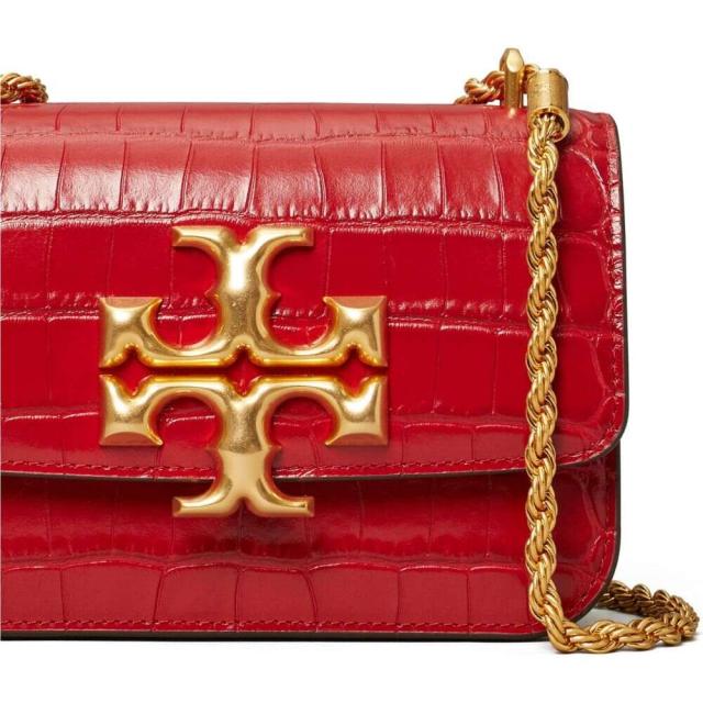 tory burch eleanor croc embossed