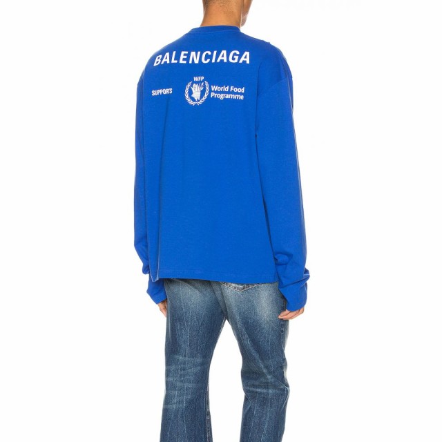 blue balenciaga tee