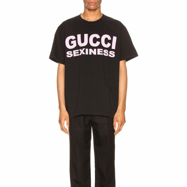 グッチ Gucci メンズ Tシャツ ロゴtシャツ トップス Logo Tee Black Pinkの通販はau Pay マーケット フェルマート