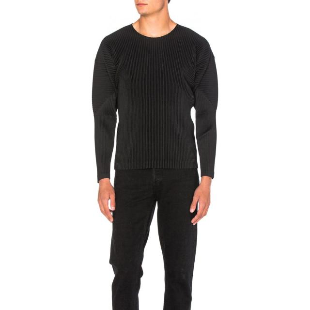 イッセイ ミヤケ Homme Plisse Issey Miyake メンズ 長袖tシャツ トップス Long Sleeve Tee Blackの通販はau Pay マーケット フェルマート