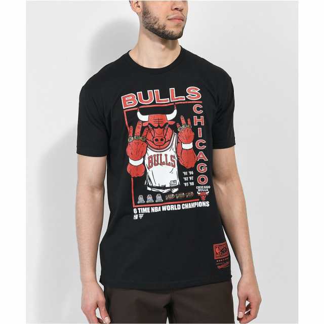 ミッチェルandネス Mitchell And Ness メンズ Tシャツ トップス X Nba Bulls 6 Times Black T Shirt Blackの通販はau Pay マーケット フェルマート