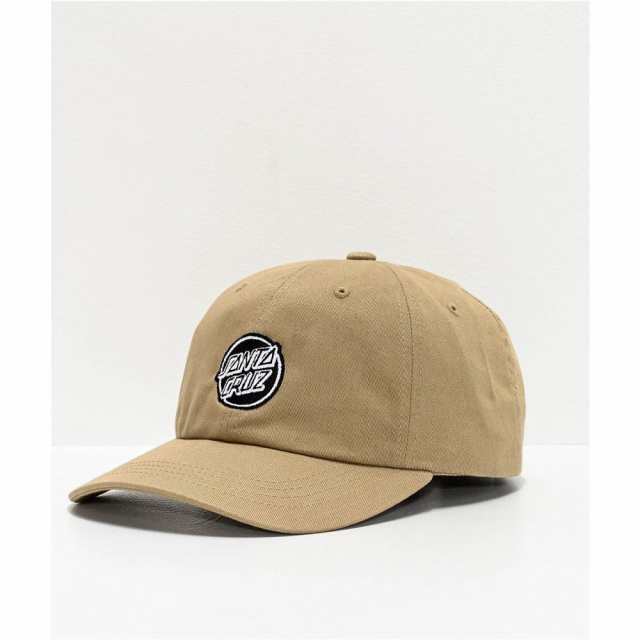 beige strapback hat