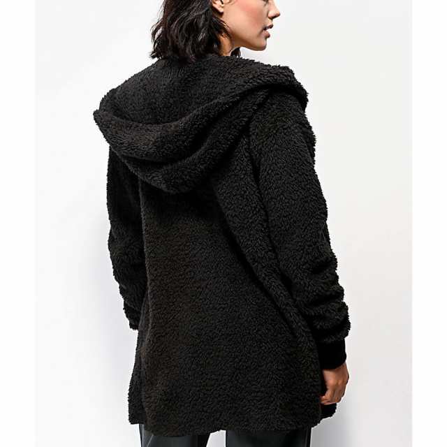 sherpa hooded sweater