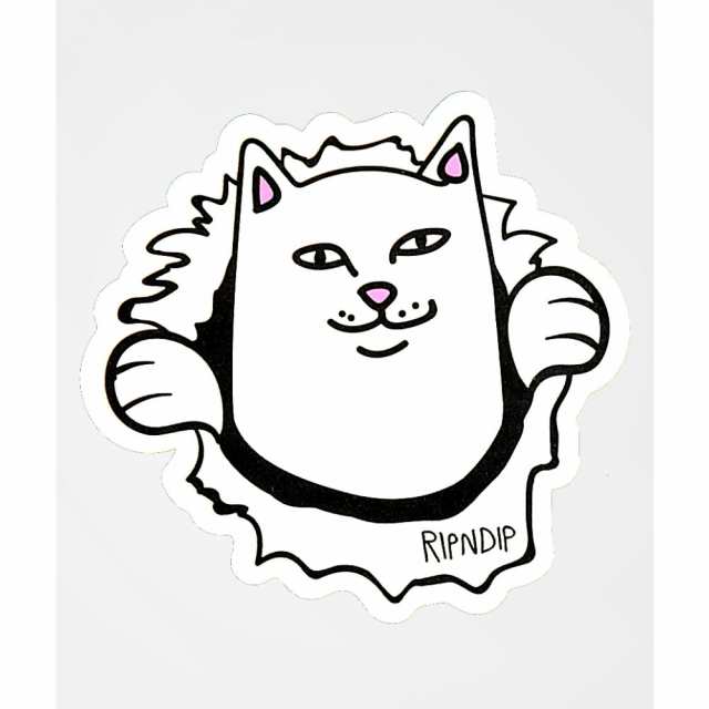 リップンディップ Ripndip メンズ ステッカー Nermaniac Sticker Whiteの通販はau Pay マーケット フェルマート