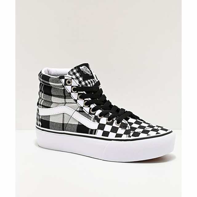 vans sk8 platform checkerboard