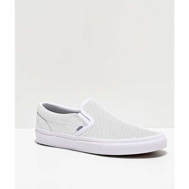 靴 Vans Slip-On Perforated Leather 