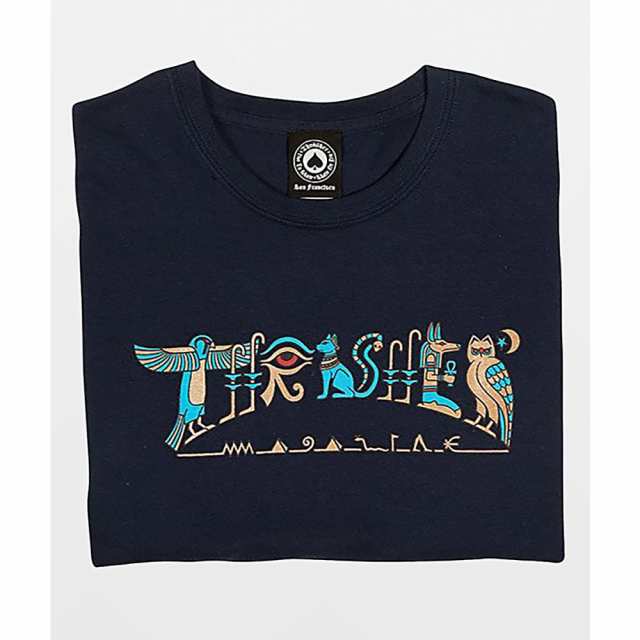 スラッシャー Thrasher メンズ Tシャツ トップス Thrasher Hieroglyphic Navy T Shirt Navyの通販はau Pay マーケット フェルマート