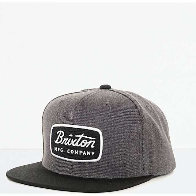 brixton black snapback