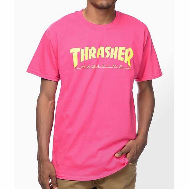 スラッシャー Thrasher メンズ Tシャツ トップス Thrasher Magazine Logo Pink T Shirt Pinkの通販はau Pay マーケット フェルマート
