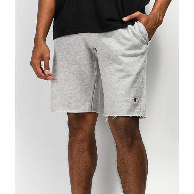 champion grey sweat shorts