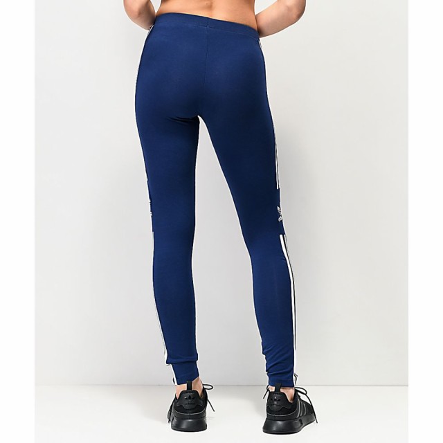 adidas trefoil leggings blue