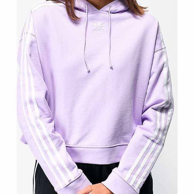 lavender crop hoodie