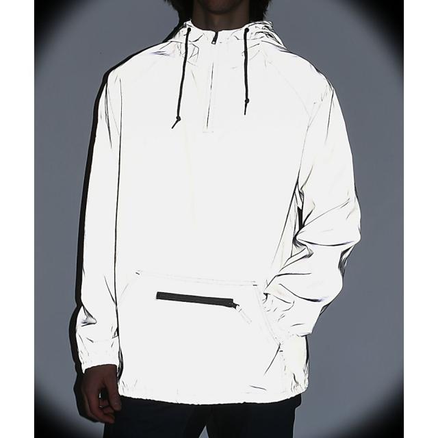 silver windbreaker jacket