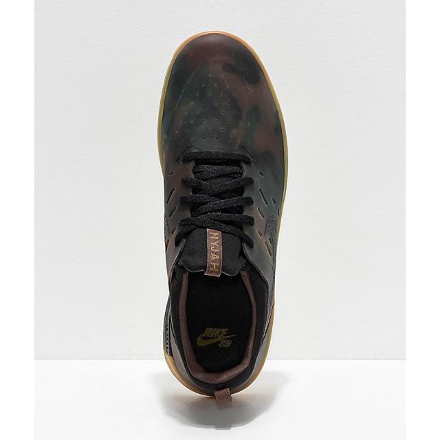 nike sb nyjah free camo & gum skate shoes