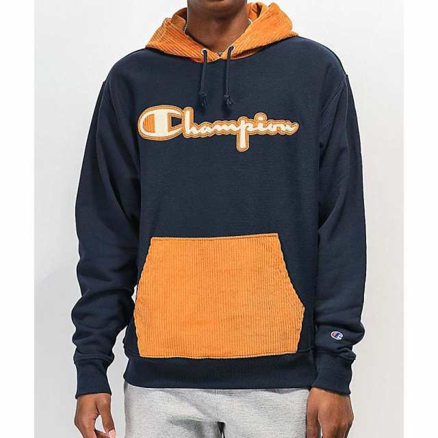 navy champion hoodie