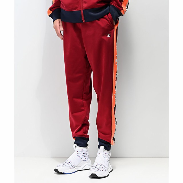 red champion track pants