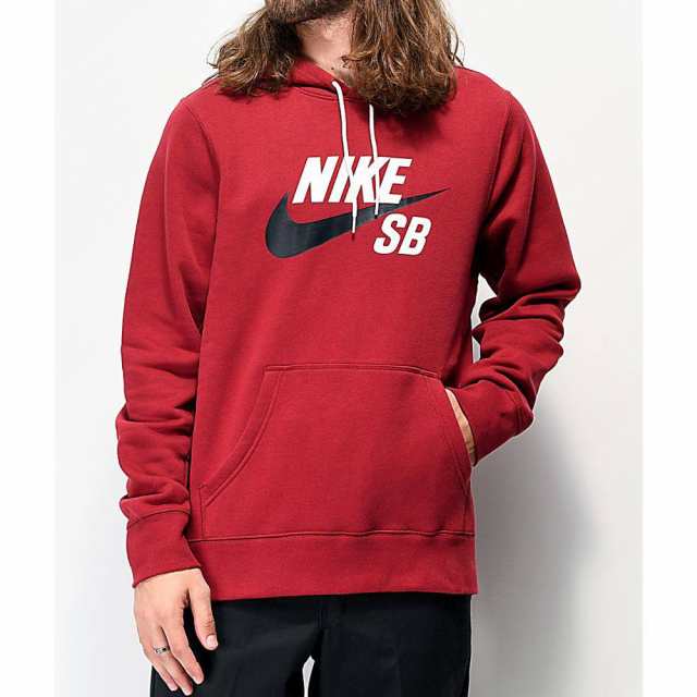 dark red nike hoodie