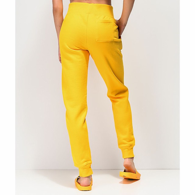 champion yellow sweatpants