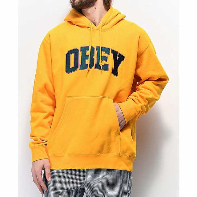 yellow obey sweater