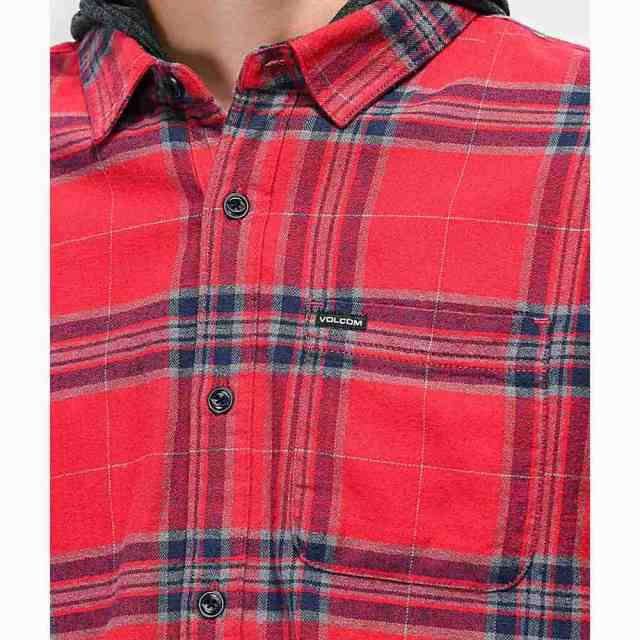 red flannel with hood