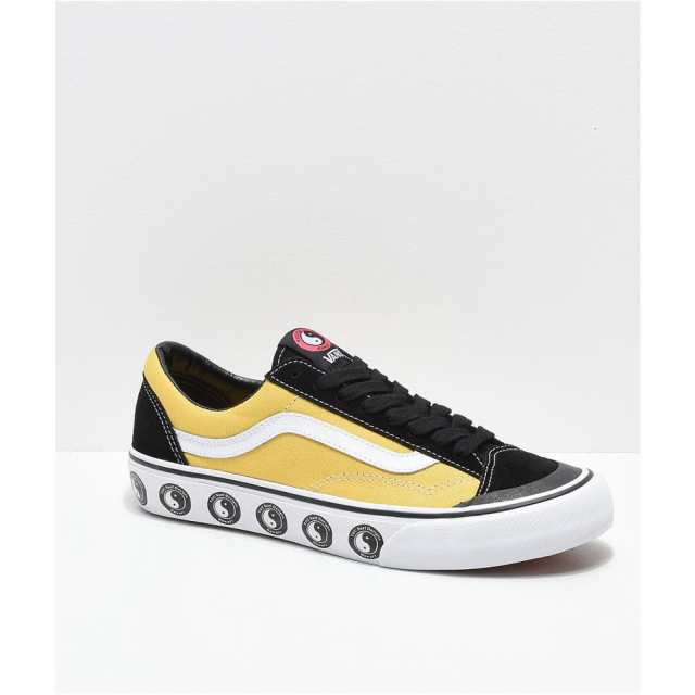 black and yellow vans shoes