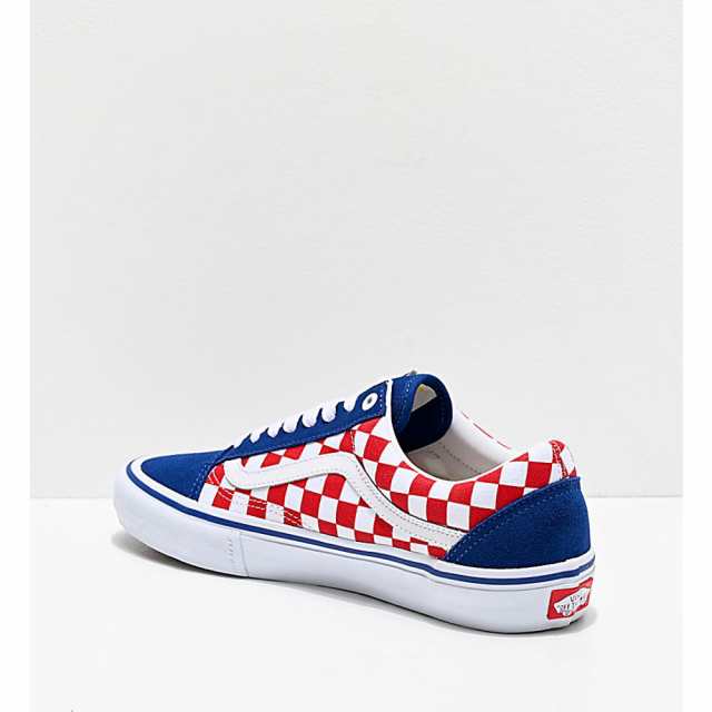 vans blue and white checkered