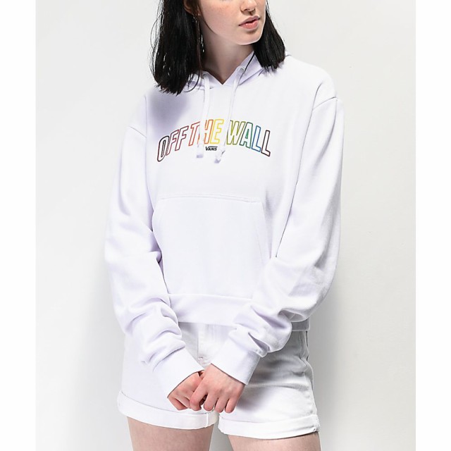 vans hoodie white