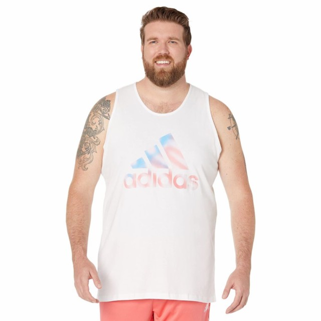 アディダス adidas メンズ タンクトップ トップス Americana Badge of Sports Tank - Tall  Whiteの通販はau PAY マーケット - フェルマート