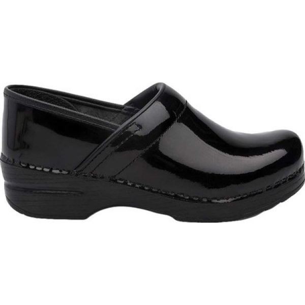 dansko clogs black patent