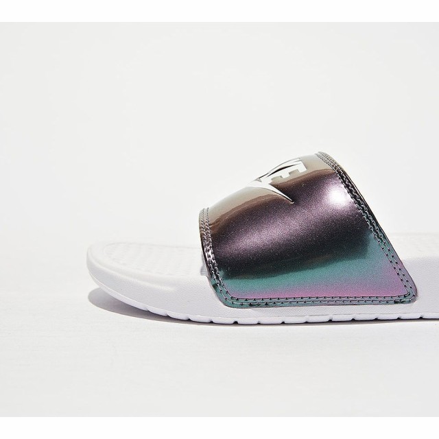 nike iridescent slides