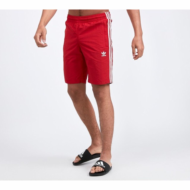 アディダス adidas Originals メンズ 海パン 水着・ビーチウェア 3-stripes swim short Power  Redの通販はau PAY マーケット - フェルマート