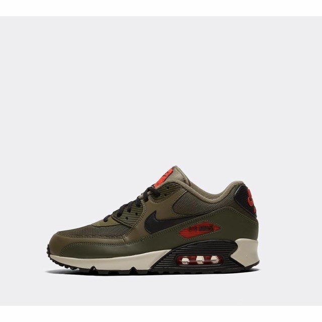 air max 90 trainers medium olive black team orange cargo khaki