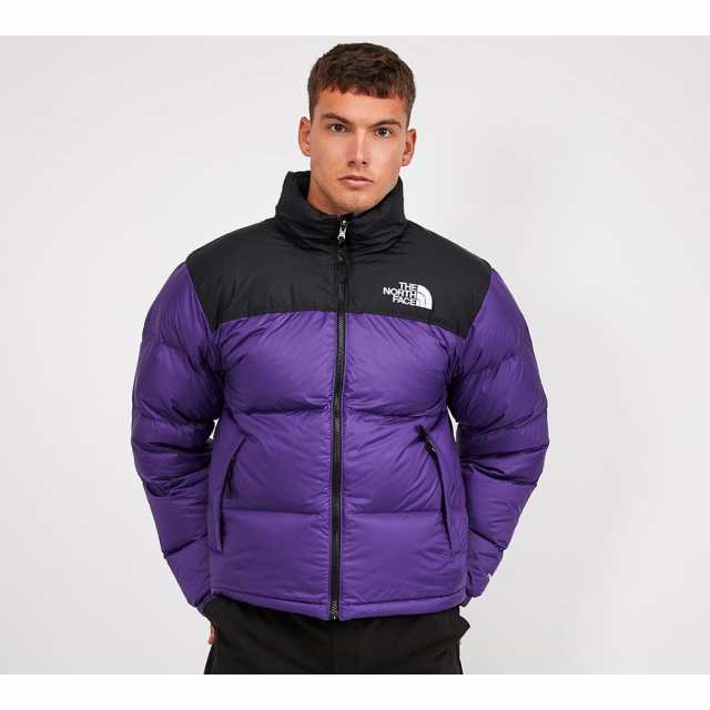 north face nuptse purple