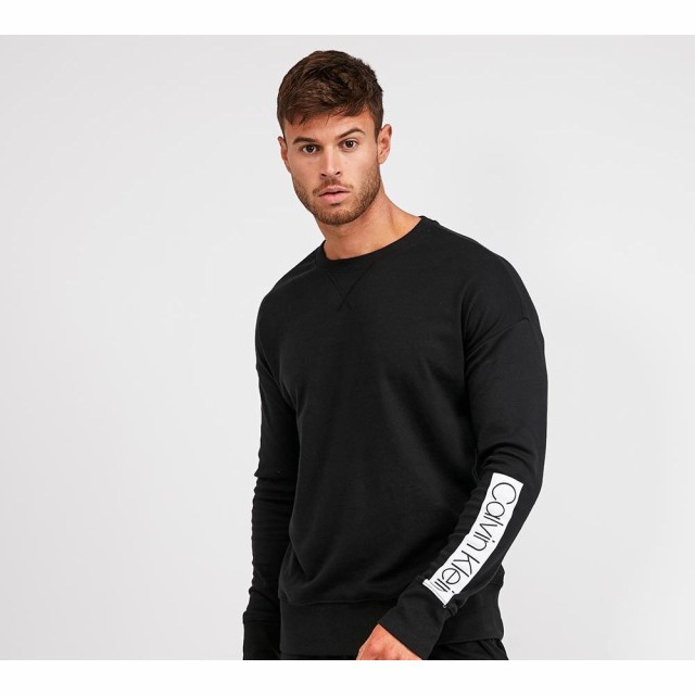 calvin klein black logo sweatshirt