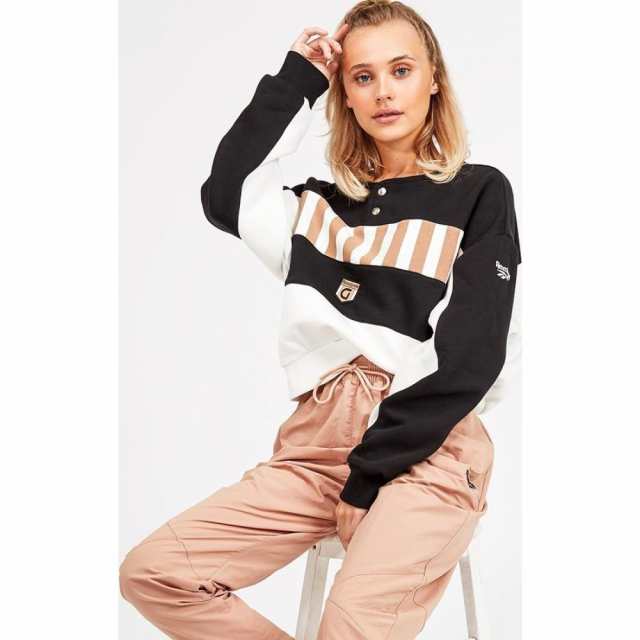 リーボック Reebok レディース スウェット トレーナー トップス Gigi Hadid Crew Sweatshirt Black Tan Whiteの通販はau Pay マーケット フェルマート